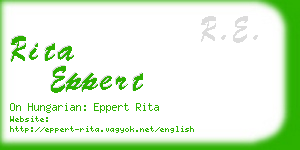 rita eppert business card